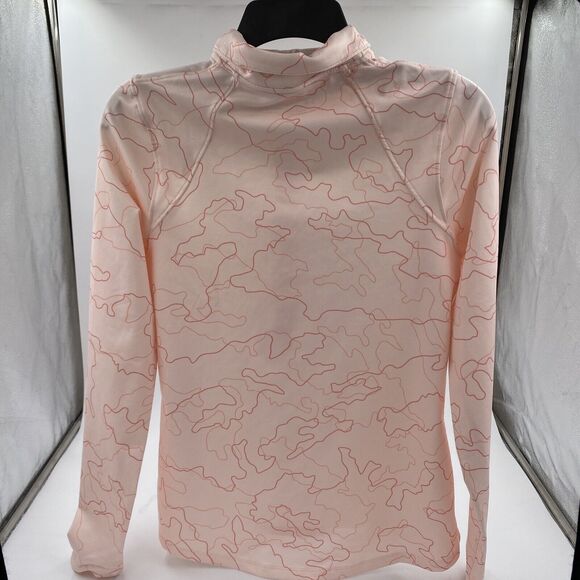 Under Armour Women’s Cold Gear Half Zip Long Sleeve Pink Size Small - Picture 2 of 3